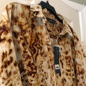 SNAKE BUTTON DOWN BLOUSE 🐍